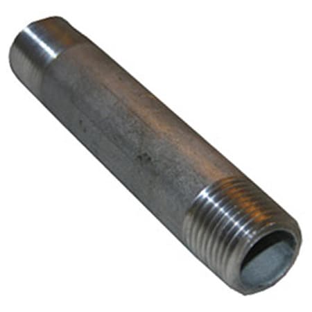 Trendspot 0.5 x 6 in. Stainless Steel Pipe Nipple 209807